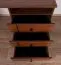 Schreibtisch Mojokerto 06, Farbe: Walnuss / Schwarz - Abmessungen: 77 x 160 x 60 cm (H x B x T)
