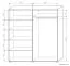 Schiebetürenschrank / Kleiderschrank Cikupa 52, Farbe: Nuss / Ulme - Abmessungen: 210 x 170 x 60 cm (H x B x T)