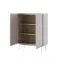 Elegante Kommode in Kaschmir / Eiche Cascob 03, 122 x 97 x 37 cm, mit 3 Fächern und Soft Close System, hochwertig verarbeitet, gut kombinierbar