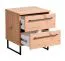 Modernes Schlafzimmer Komplett - Set B Crina, 6-teilig, ein Kleiderschrank, ein Doppelbett, zwei Nachtkommoden, eine Kommode und ein Spiegel, ABS-Kantenschutz