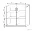 Kommode Kebumen 29, Farbe: Erle - Abmessungen: 100 x 102 x 50 cm (H x B x T)