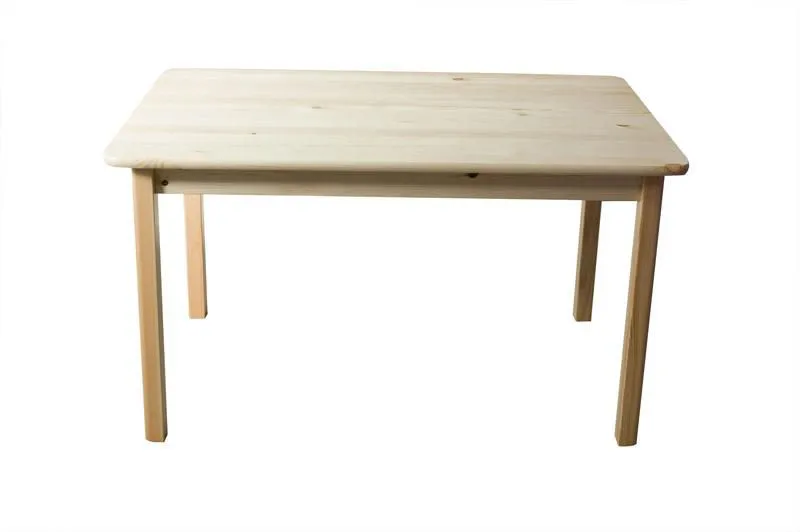 Massivholz Tisch 100x55 cm Kiefer, Farbe: Natur Abbildung