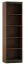 Regal Mojokerto 12, Farbe: Walnuss / Schwarz - Abmessungen: 194 x 55 x 39 cm (H x B x T)