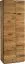 Schrank Lencois 01, Farbe: Natur, Eiche massiv – 194 x 71 x 39 (H x B x T)