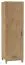 Schrank Alotau 09, Farbe: Eiche - Abmessungen: 200 x 65 x 60 cm (H x B x T)