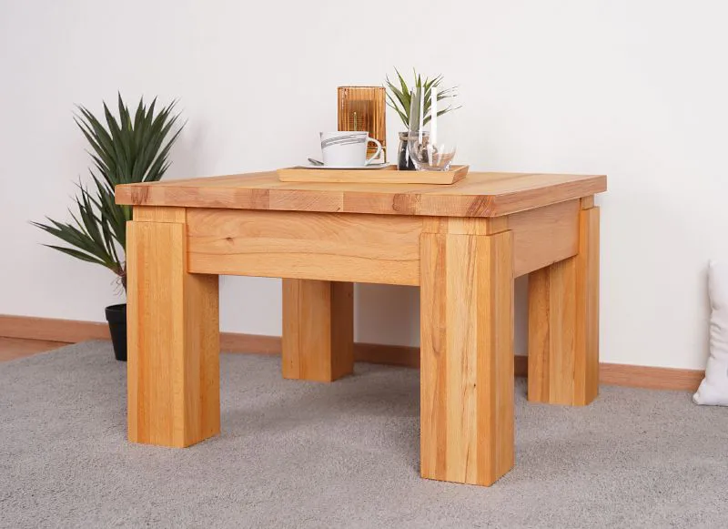 Couchtisch Tasman 19 Kernbuche massiv geölt - Abmessungen: 60 x 60 x 40 cm (B x T x H)
