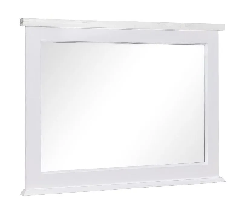 Spiegel "Veternik" 05, Farbe: Weiß - Abmessungen: 73 x 98 x 5 cm (H x B x T)