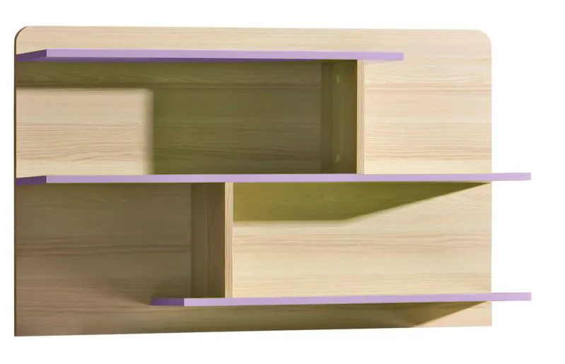 Bücherregal für Kinderzimmer 110 cm breit, Farbe: Lila Abbildung
