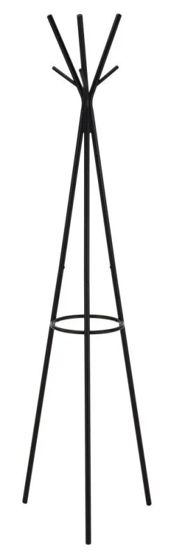 Kleiderständer Madina 53, Farbe: Schwarz - Abmessungen: 173 x 45 x 39 cm (H x B x T)