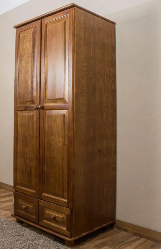 Echtholz Schrank, Farbe: Eiche 190x80x60 cm Abbildung