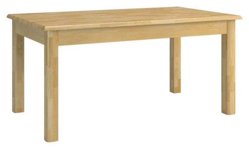 Ausziehbarer Küchentisch 160x90 cm massiv, Ausziehbar auf 360 cm, Farbe: Natur Abbildung