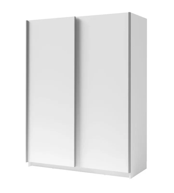 Schlafzimmer - Kleiderschrank, Farbe: Weiß - Abmessungen: 198 x 150 x 60 cm (H x B x T) Abbildung
