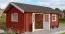 Gartenhaus G292 Schwedenrot inkl. Fußboden - 40 mm Blockbohlenhaus, Grundfläche: 22,42 m², Satteldach