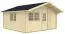 Steiner Shopping Gartenhaus Silberspitze 05 inkl. Fußboden - 70 mm Blockbohlenhaus, Grundfläche: 23,5 m², Satteldach