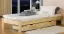 Kinderbett 80 x 200 cm | Massivholz: Kiefer | Natur Lackiert | inkl. Rollrost Abbildung