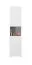 Jugendzimmer - Schrank Lede 05, Farbe: Grau / Weiß - Abmessungen: 190 x 45 x 40 cm (H x B x T)