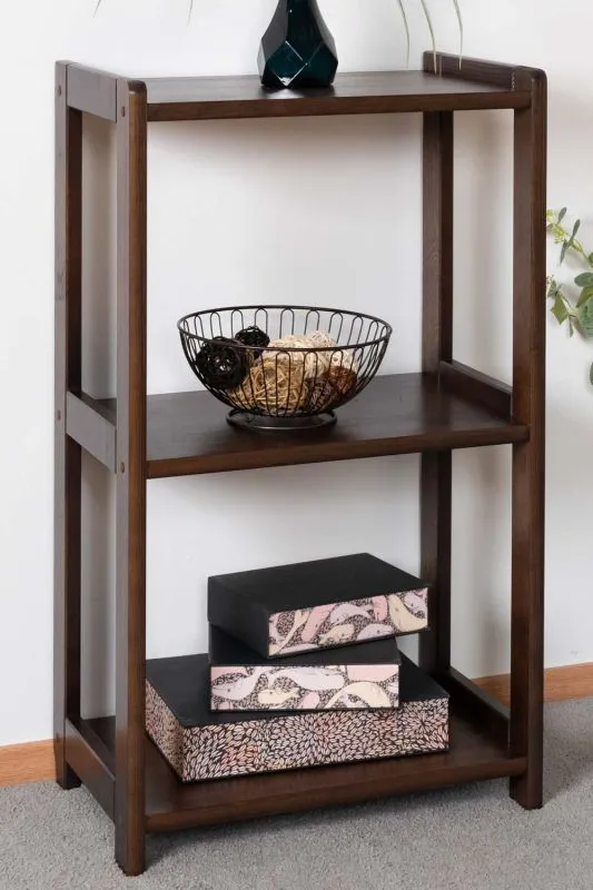 Regal Kiefer massiv Vollholz Walnussfarben Junco 57D - 86 x 50 x 30 cm (H x B x T)