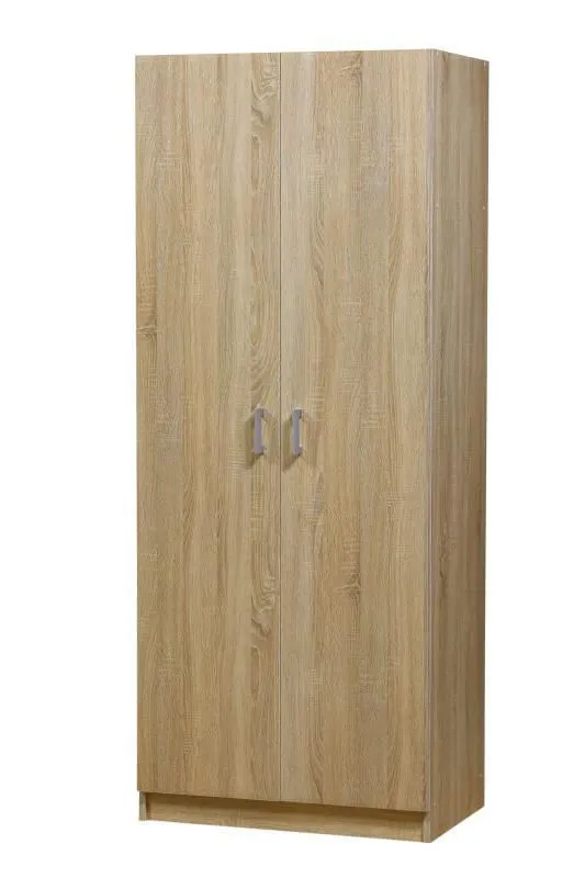 Garderobenschrank, Farbe: Eiche Sonoma - 201 x 80 x 53 cm (H x B x T) Abbildung