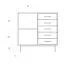 Kommode Kumeu 42 Wildeiche massiv geölt - Abmessungen: 95 x 97 x 45 cm (H x B x T)