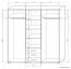 Schiebetürenschrank / Kleiderschrank Rabaul 37, Farbe: Sonoma Eiche hell / Sonoma Eiche dunkel - Abmessungen: 210 x 160 x 60 cm (H x B x T)
