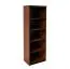 Regal Mojokerto 14, Farbe: Walnuss / Schwarz - Abmessungen: 194 x 70 x 39 cm (H x B x T)