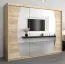 Schiebetürenschrank / Kleiderschrank Calvitero 06 mit Spiegel, Farbe: Eiche Sonoma - Abmessungen: 200 x 250 x 62 cm ( H x B x T)