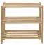 Schuhregal Kiefer Holz massiv, Farbe: Natur 70x58x26 cm Abbildung