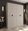 Drehtürenschrank | Kaschmir | 8 Drehtüren | 6 Fächer | 2 Kleiderstangen | Kleiderschrank | 180 x 52 x 203 cm | hochwertig Verarbeitet | Soft-Close Funktion | grifflose Türen