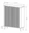 Kommode | Beige | 2 Drehtüren | 6 Fächer | 113 x 38 x 134 cm | Griffe & Beine: Metall | ABS-Kanten | modernes Lamellen Design | Highboard
