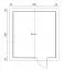 Gartenhaus 3,5 x 3,2 Meter (inkl. Dach) | Natur | Satteldach | 28 mm Blockbohlen Abbildung