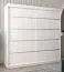 200 cm breiter Kleiderschrank mit 10 Fächern und 2 Türen | Farbe: Weiß Abbildung