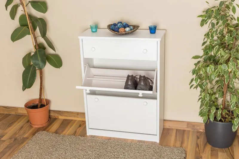 Massiver Schuhschrank Kiefernholz