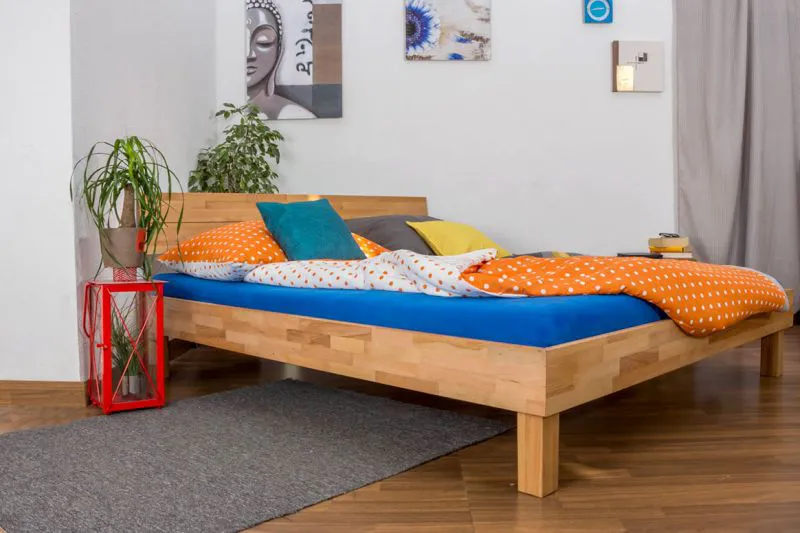 Bettgestell Kernbuche 180 x 200 cm geölt Abbildung
