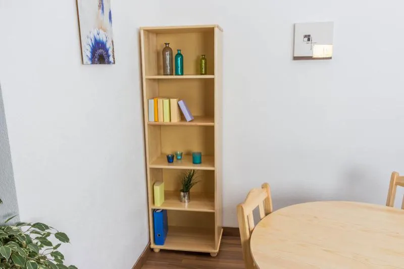 Regal - 60 cm breit, Kiefer Holz-Massiv, Farbe: Natur Abbildung