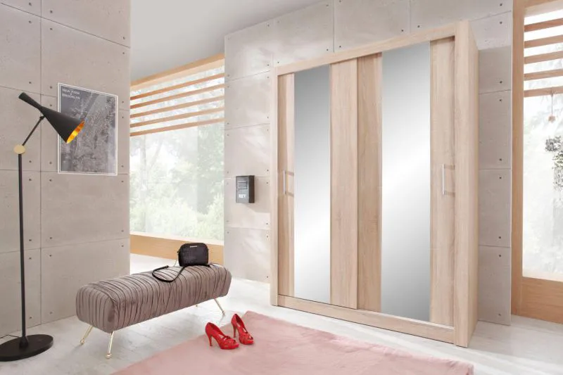Kleiderschrank mit Spiegel Abbildung