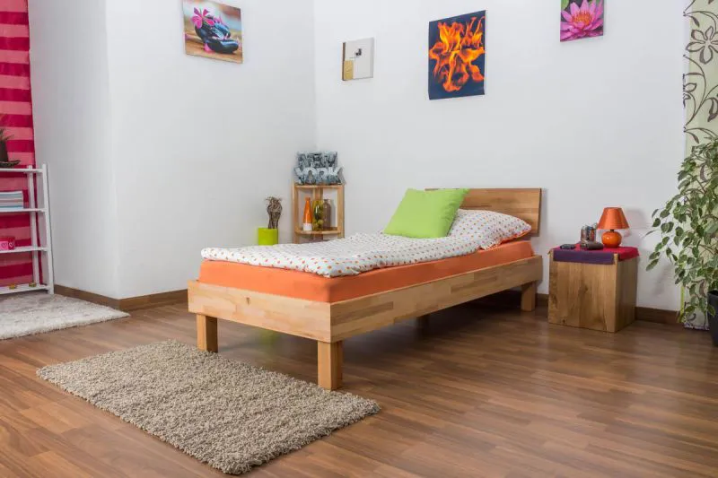 Futonbett Kernbuche 90 x 200 cm geölt Abbildung