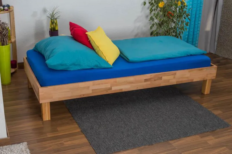 Holzbett Kernbuche 90 x 200 cm geölt Abbildung