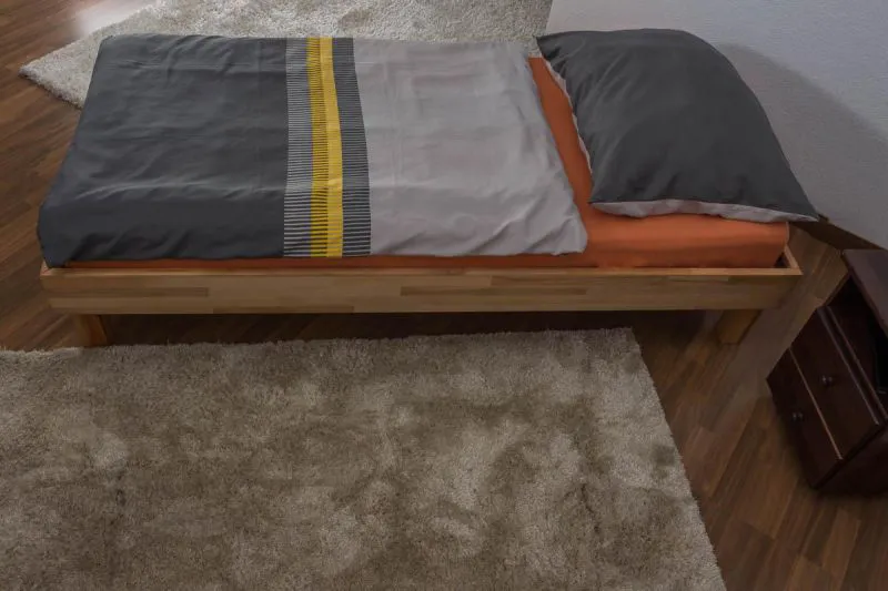 Kernbuche Futonbett 90 x 200 cm geölt Abbildung