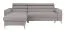 Modernes Ecksofa Halen 01, Farbe: Grau - Abmessungen: 95 x 247 x 163 cm (H x B x T) - Ottomane: Links