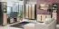 Schrank Amanto 3, Farbe: Schwarz / Esche - Abmessungen: 200 x 47 x 40 cm (H x B x T)
