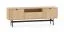 TV-Unterschrank | Farbe: Eiche Mavelie | 2 Drehtüren | 1 Kipptür | Soft-Close Funktion | 1 Kabeldurchführung | 4 Fächer | 150 x 33 x 53 cm | TV-Möbel