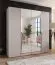 Drehtürenschrank | 2 Spiegeltüren | Farbe: Kaschmir | 2 Fächer | Soft-Close | 2 Kleiderstangen | Griffe: Kaschmir | Maße: 200 x 52 x 202 cm | Kleiderschrank | ABS-Kanten