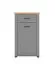 Garderobe - Set D Banat, 5-teilig, ABS-Kantenschutz, ein Garderobenschrank mit Spiegel, eine Kommode, ein Spiegel, ein Schuhschrank, eine Garderobe mit vier Haken