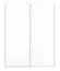 Schiebetürenschrank / Kleiderschrank Tornved 07, Farbe: Weiß - Abmessungen: 200 x 151 x 62 cm (H x B x T)