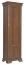 Schmaler Schrank, Farbe: Dunkelbraun - 193 x 58 x 40 cm (H x B x T)
