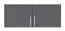 Schrankaufsatz Hannut 45, Farbe: Anthrazit - Abmessungen: 40 x 100 x 56 cm (H x B x T)