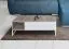 Couchtisch Granollers 06, Farbe: Eiche grau / Weiß - Abmessungen: 105 x 55 x 38 cm (B x T x H)