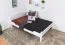 Einzelbett / Gästebett "Easy Premium Line" K5, 140 x 200 cm Buche Vollholz massiv weiß lackiert