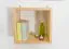Bücherregal - 35 cm breit, Kiefer Holz-Massiv, Farbe: Natur