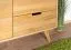 Drehtürenschrank / Kleiderschrank Eiche massiv natur Aurornis 04 - Abmessungen: 200 x 96 x 60 cm (H x B x T)